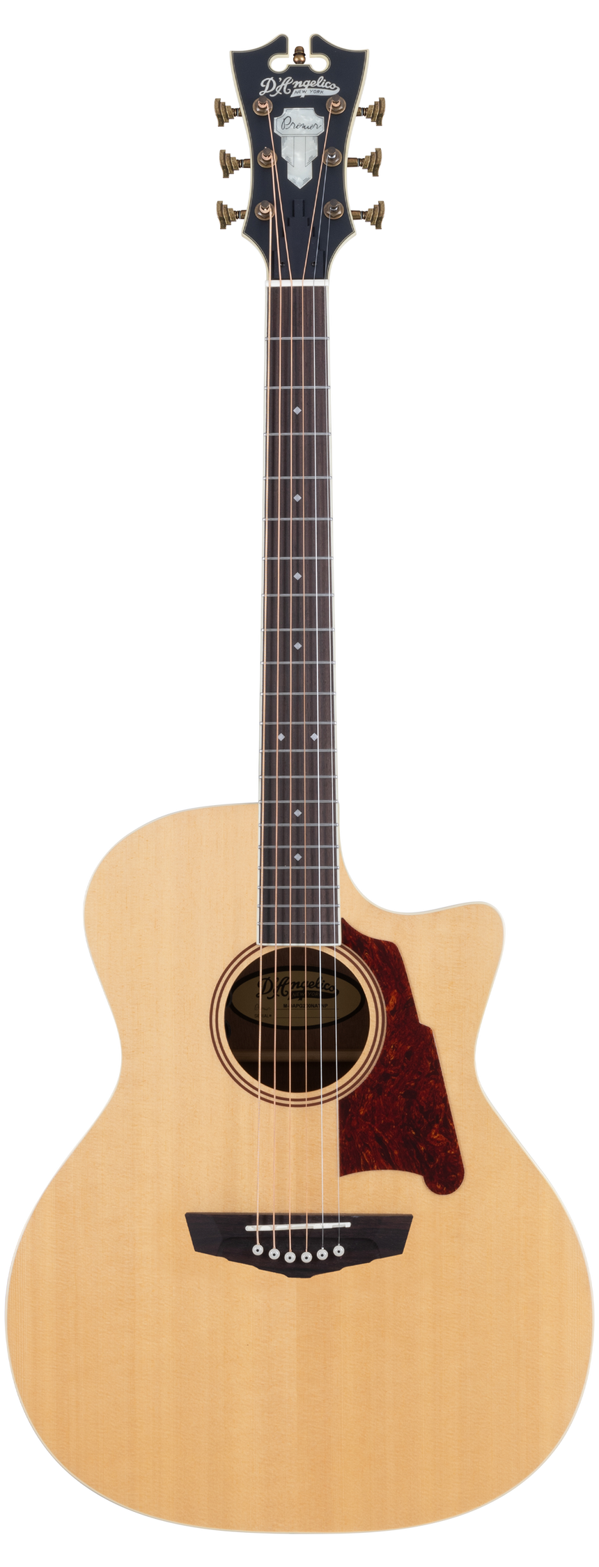 D'ANGELICO Premier Gramercy Natural Westerngitarre