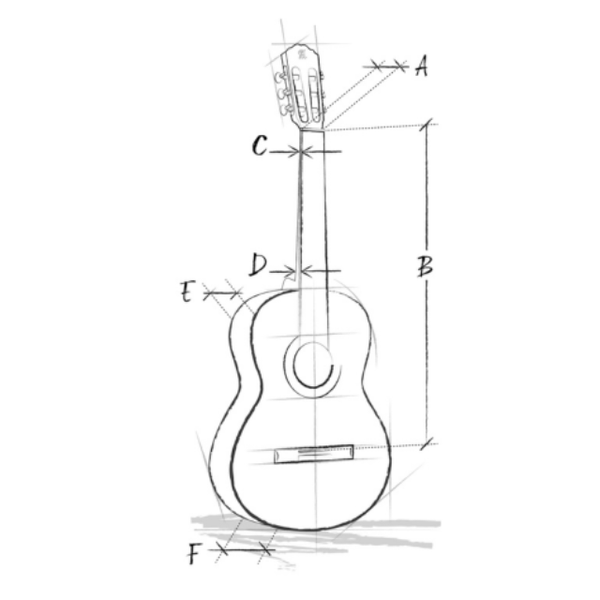 Alhambra 1C HT Konzertgitarre 4/4 mit Tasche - Musik-Ebert Gmbh