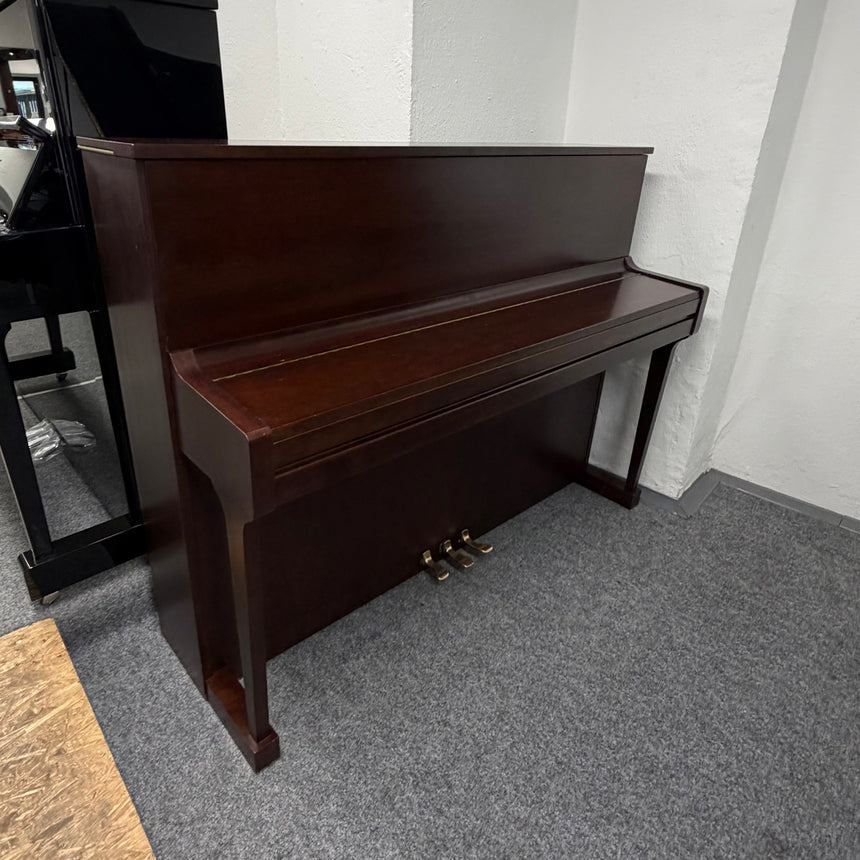 W.Schimmel Klavier 112 T Mahagony dunkel matt Occasion Bestzustand Bj. 1981 mit Renner Mechanik (gebraucht) - Musik-Ebert Gmbh