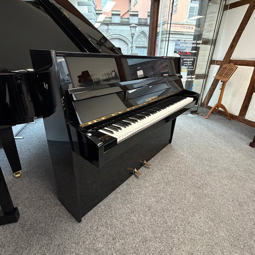 ALEXANDER HERRMANN Klavier 110M Occasion schwarz Lack Bj. 1985 , guter Zustand (gebraucht) - Musik-Ebert Gmbh
