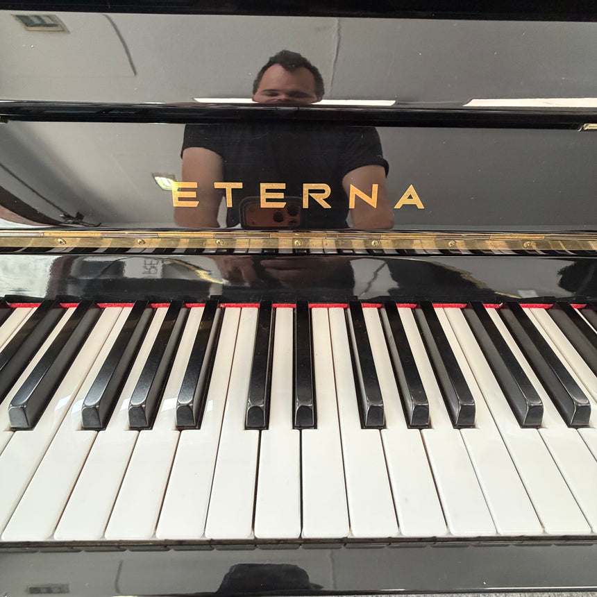 Yamaha-Eterna ERC 10 Akustik-Klavier (Schwarz poliert) – Kompakte Occasion, Bj. 2002 (gebraucht)