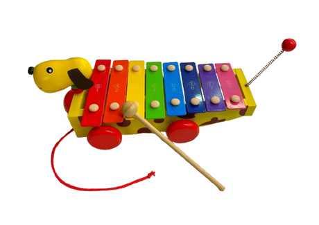 Glockenspiel in Hundedesign mit Rollen - Musik-Ebert Gmbh