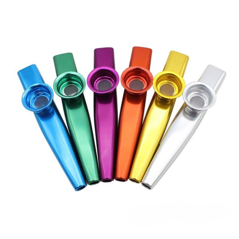 U-Turn kazoo en métal – mirliton coloré à membrane vibrante, couleur non sélectionnable