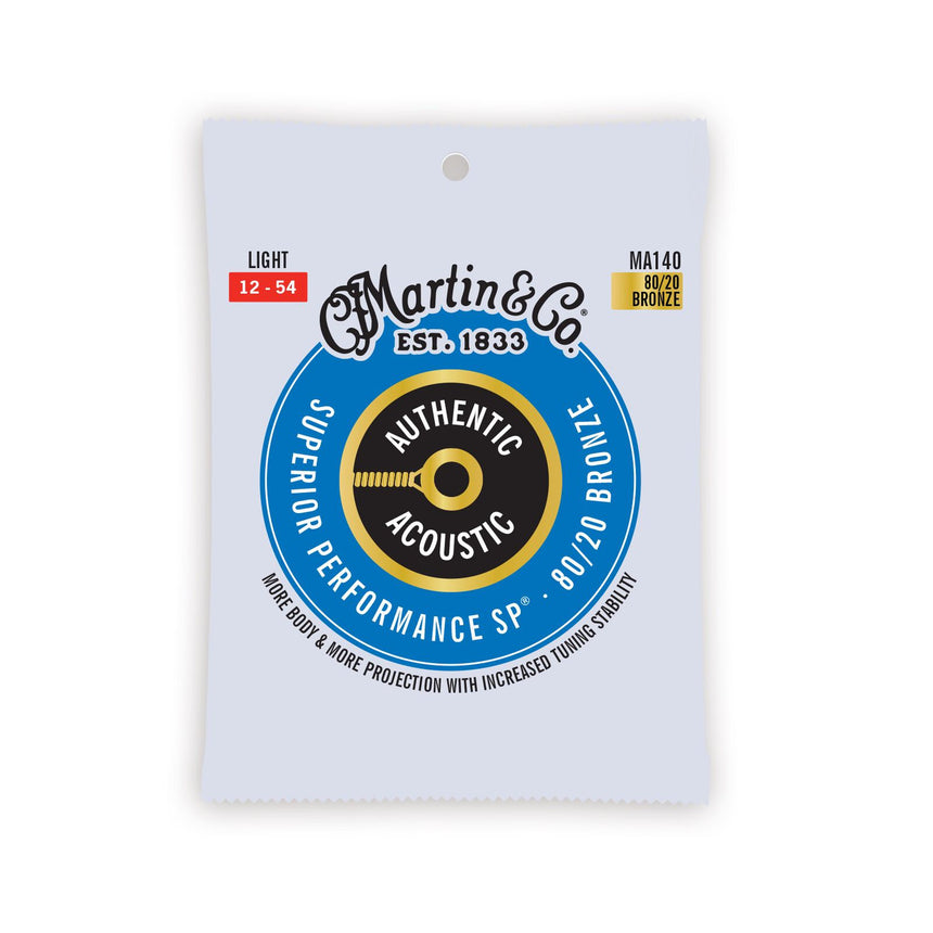 Martin Authentic Acoustic Superior Performance SP® Westerngitarre 80/20 Bronze Saitensatz - Musik-Ebert Gmbh