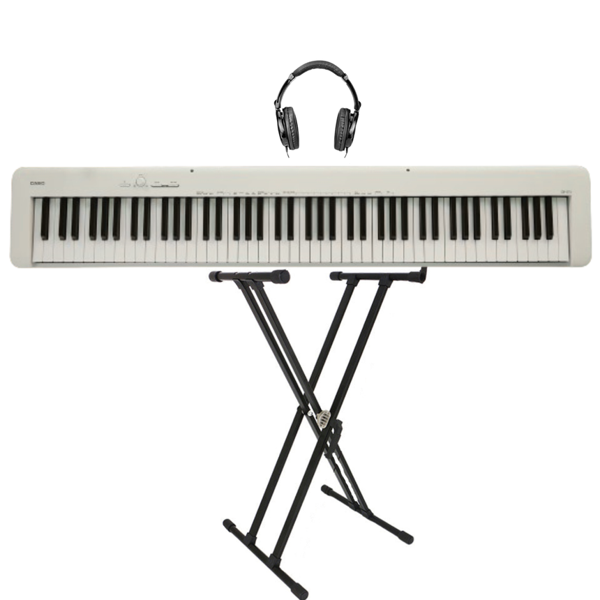 Casio CDP-S110 Weiß Bundle mit Ständer und Kopfhörer - Musik-Ebert Gmbh