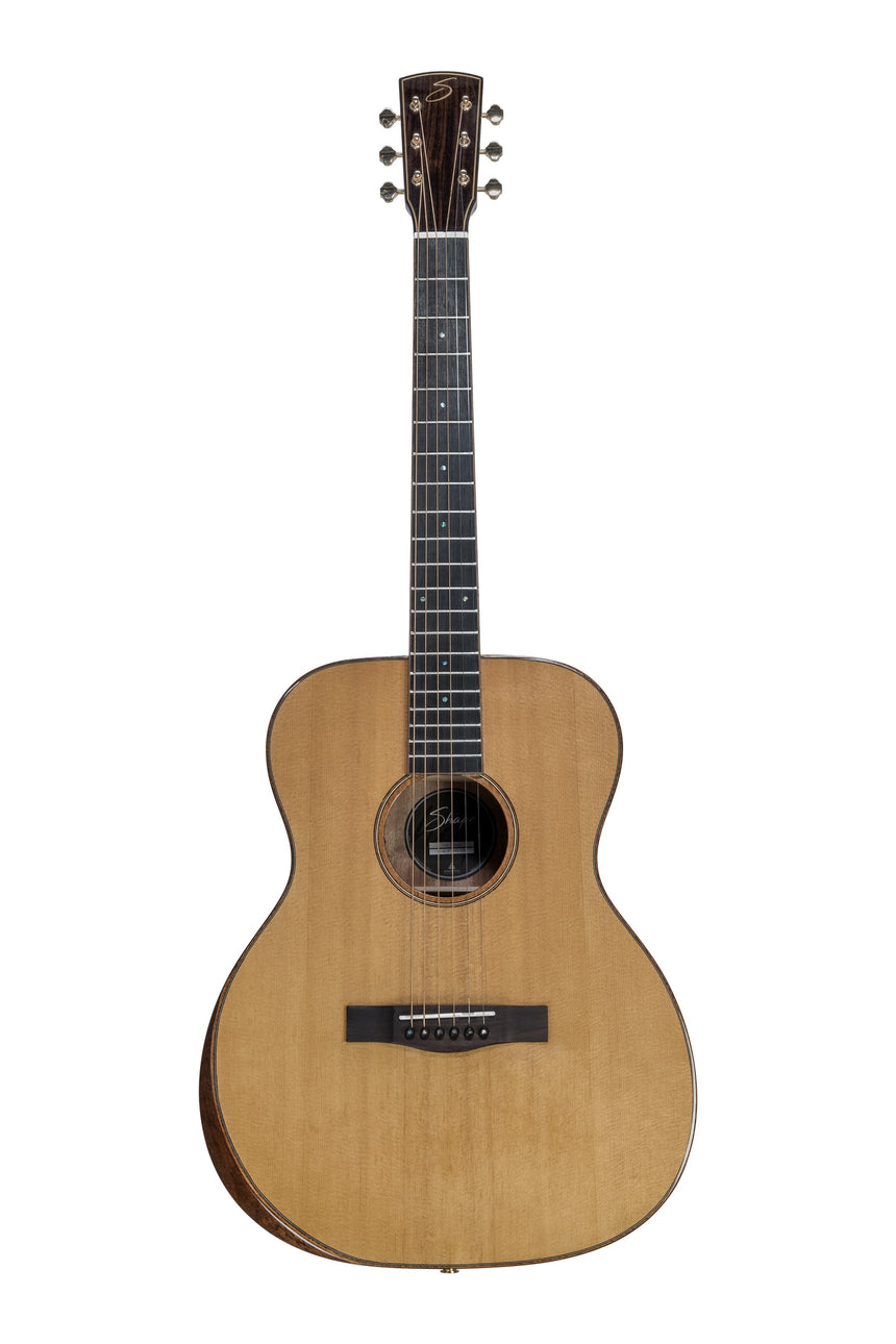 Shape O-413F-HG-EB Orchestra Akustikgitarre – The Solo Series mit Arm Bevel, geflammtem Mahagoni & Fishman-Pickup