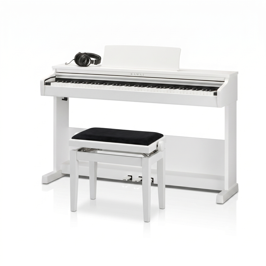 Kawai CX-102 Digitalpiano-Bundle Weiß Matt – Set-Bild