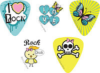 GA PICKS ROCK CHICK 5 PACK #2 - Musik-Ebert Gmbh