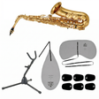 Yamaha YTS-280 Tenorsaxophon-Bundle mit Ständer, Pflegeset & Bissplatten Set-Bild
