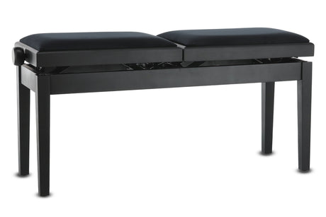 GEWA Pianobank Deluxe Double, matt black – front view