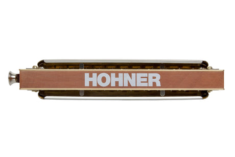 HOHNER Super Chromonica 270/48, silberfarbene Deckel, brauner Birnbaum-Kanzellenkörper – Rückansicht
