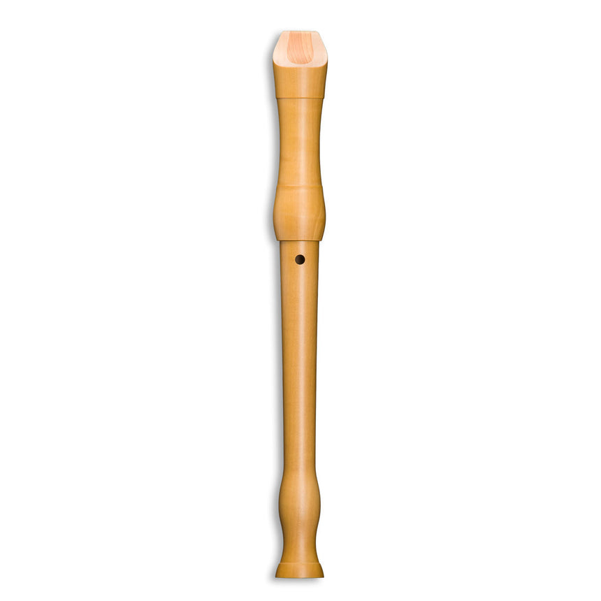Flûte à bec soprano Mollenhauer Student 1003, poirier naturel clair, doigté allemand – vue latérale