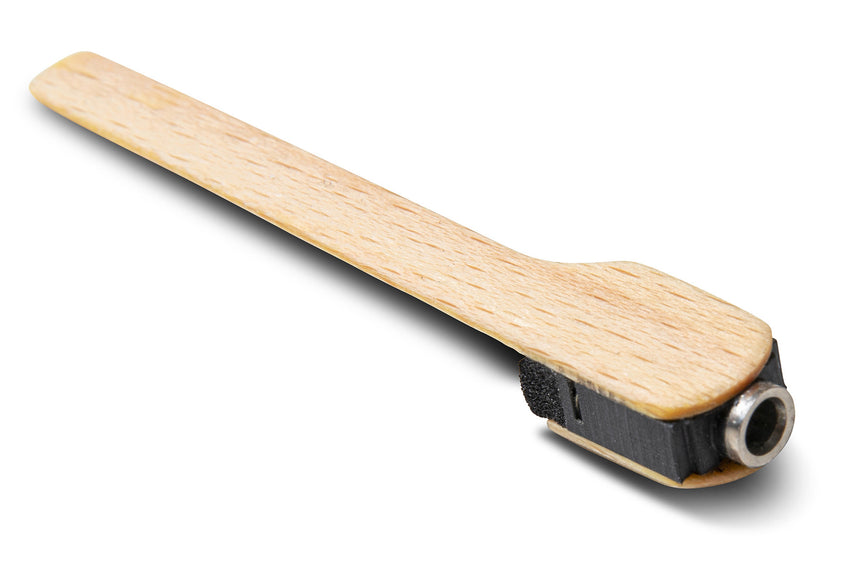 Fire & Stone UK-1 942.028 pickup, natural wood and black housing – underside of pickup head