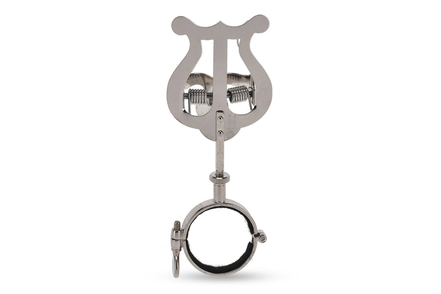 Lyre de marche GEWA 730.440, petite lyre avec bague, nickelée – vue arrière avec bague