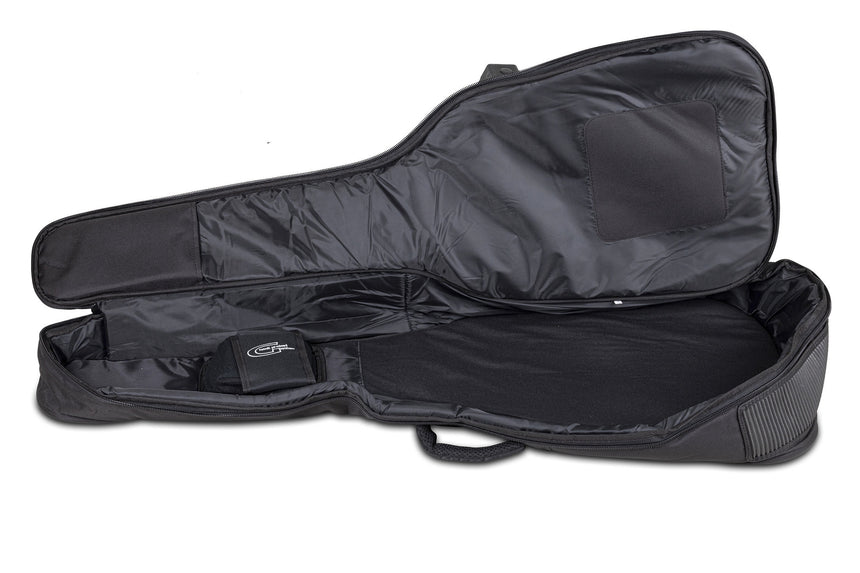 GEWA Premium 20 Western-Gitarrentasche, schwarz – geöffnet, Innenansicht