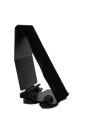 Gitano 70900 guitar support, black and aluminium – isolated angled product view