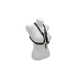 Black BG S41SH women’s saxophone harness – angled front view on torso mannequin