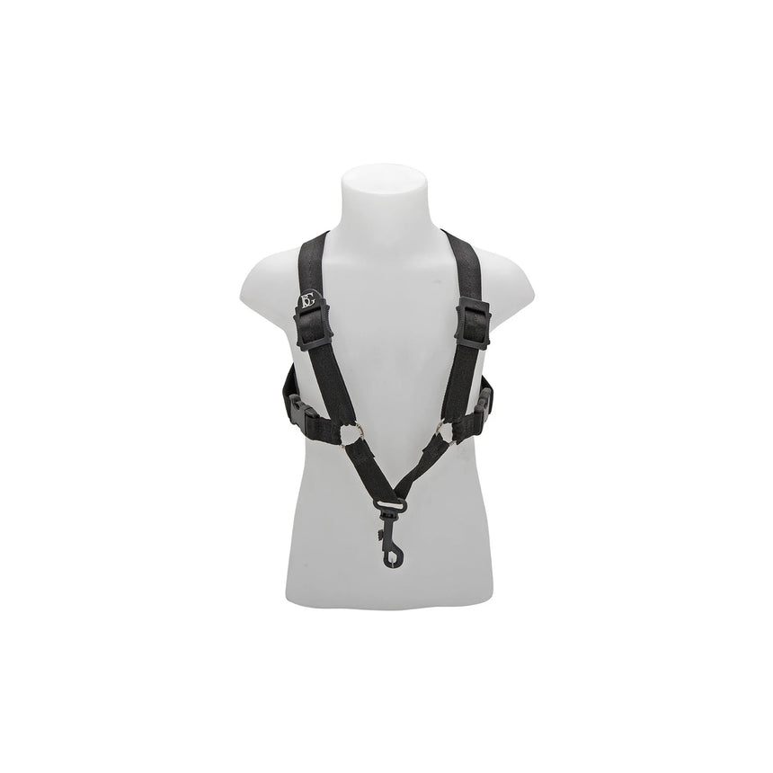 Harnais de saxophone BG S42SH noir pour enfant – vue de face actuelle du fabricant