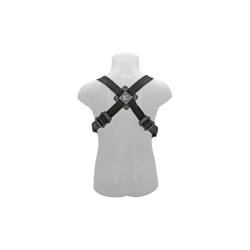 Harnais de saxophone BG S42SH noir pour enfant – vue arrière actuelle du fabricant