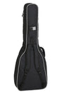Housse de guitare folk GEWA Economy 12 212200 noire – vue arrière avec bretelles