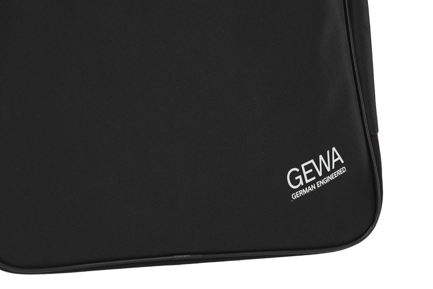 GEWA Basic 5 black 4/4 classical guitar gig bag – logo detail at the bottom of the bag