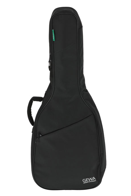 GEWA Basic 5 Konzertgitarrentasche, Größe 1/2, schwarz – Vorderansicht.