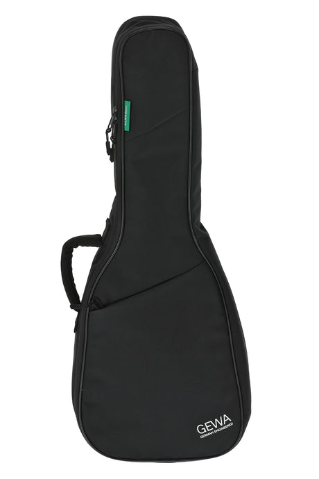 GEWA Basic 5 Konzertgitarrentasche, Größe 1/4–1/8, schwarz – Vorderansicht.