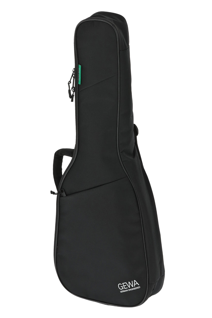 GEWA Basic 5 Konzertgitarrentasche, Größe 1/4–1/8, schwarz – schräg von vorn links.