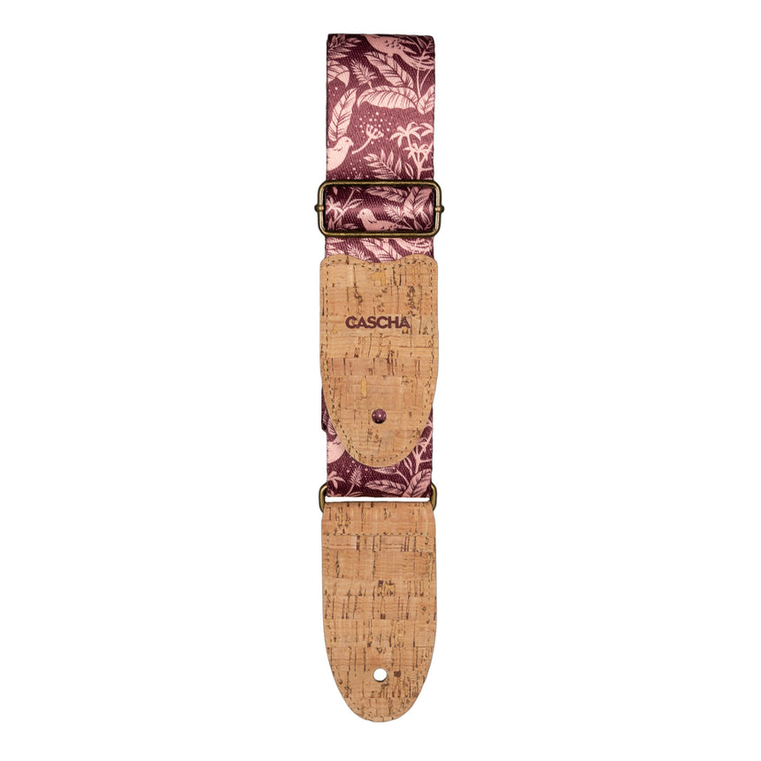 Cascha CGS-VC1, Mauve Birds – folded lengthwise, cork ends and buckles