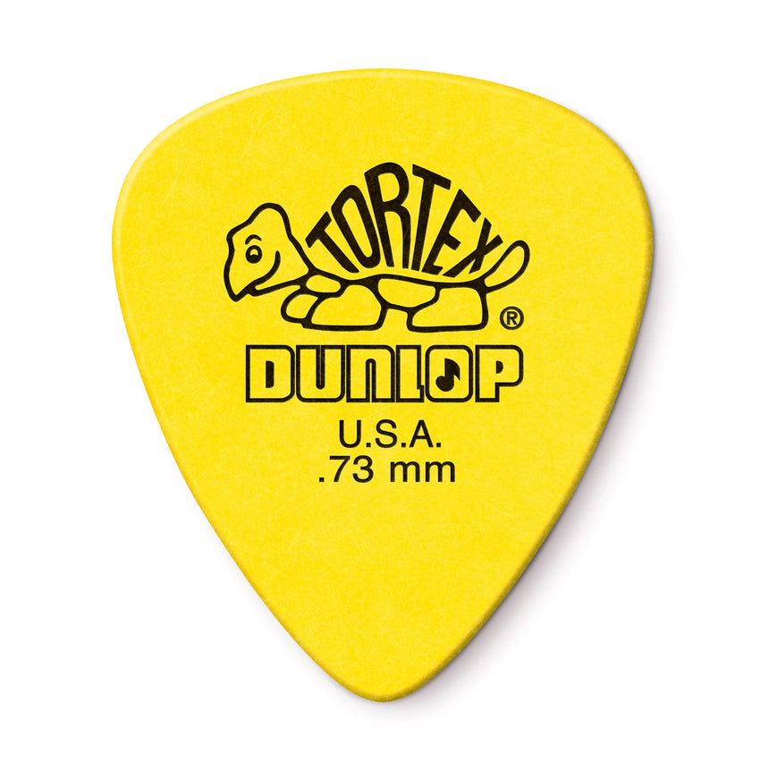 Dunlop Tortex Standard 0.73 mm single pick, front view