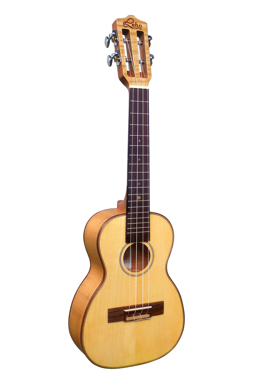 Leho LHUC-FF, flamed maple, natural – three-quarter front view
