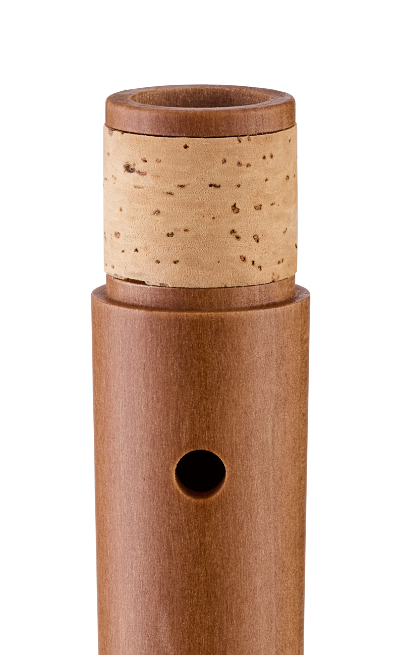 Moeck Rondo 2202 soprano recorder in natural pearwood – joint detail