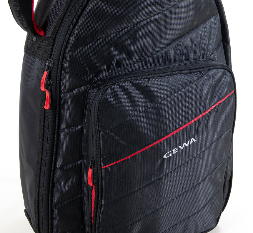 GEWA Cross 30 Westerngitarrentasche 215.605, schwarz – Detail der Außentaschen