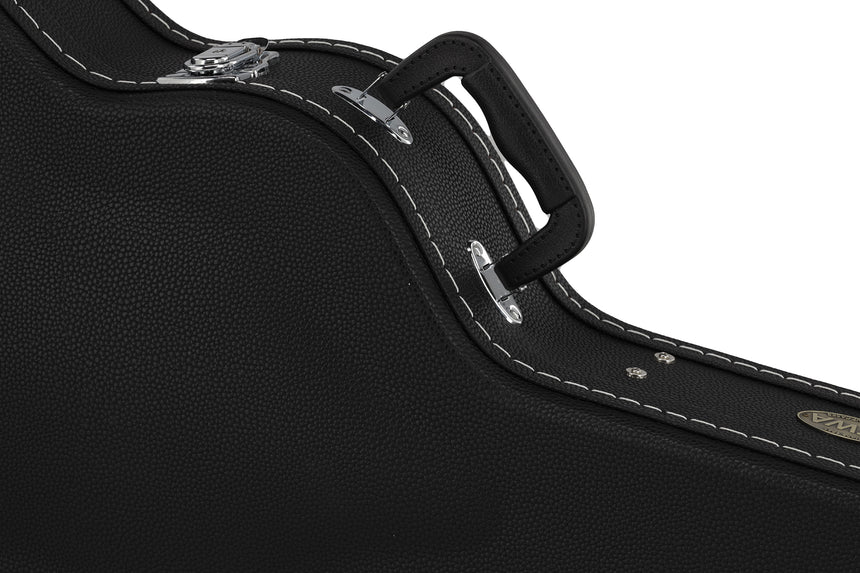 GEWA Arched Top Economy classical guitar case 523.270, black – handle and hardware detail