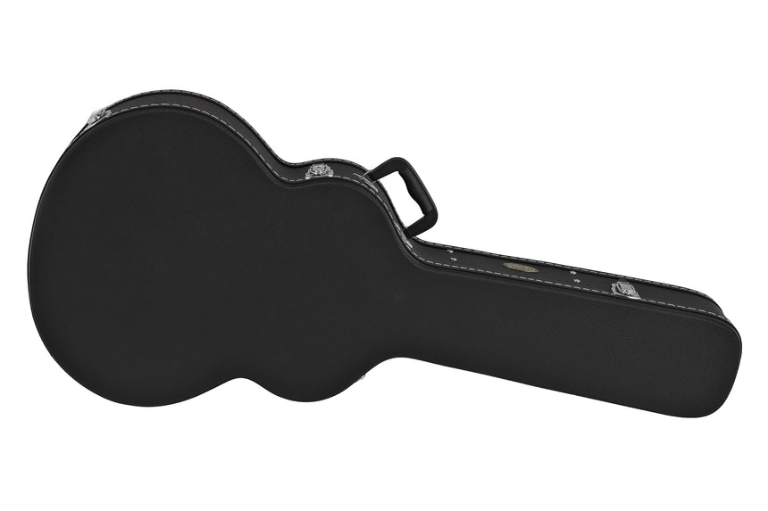 GEWA Flat Top Economy jumbo guitar case 523.114, black – opposite three-quarter view