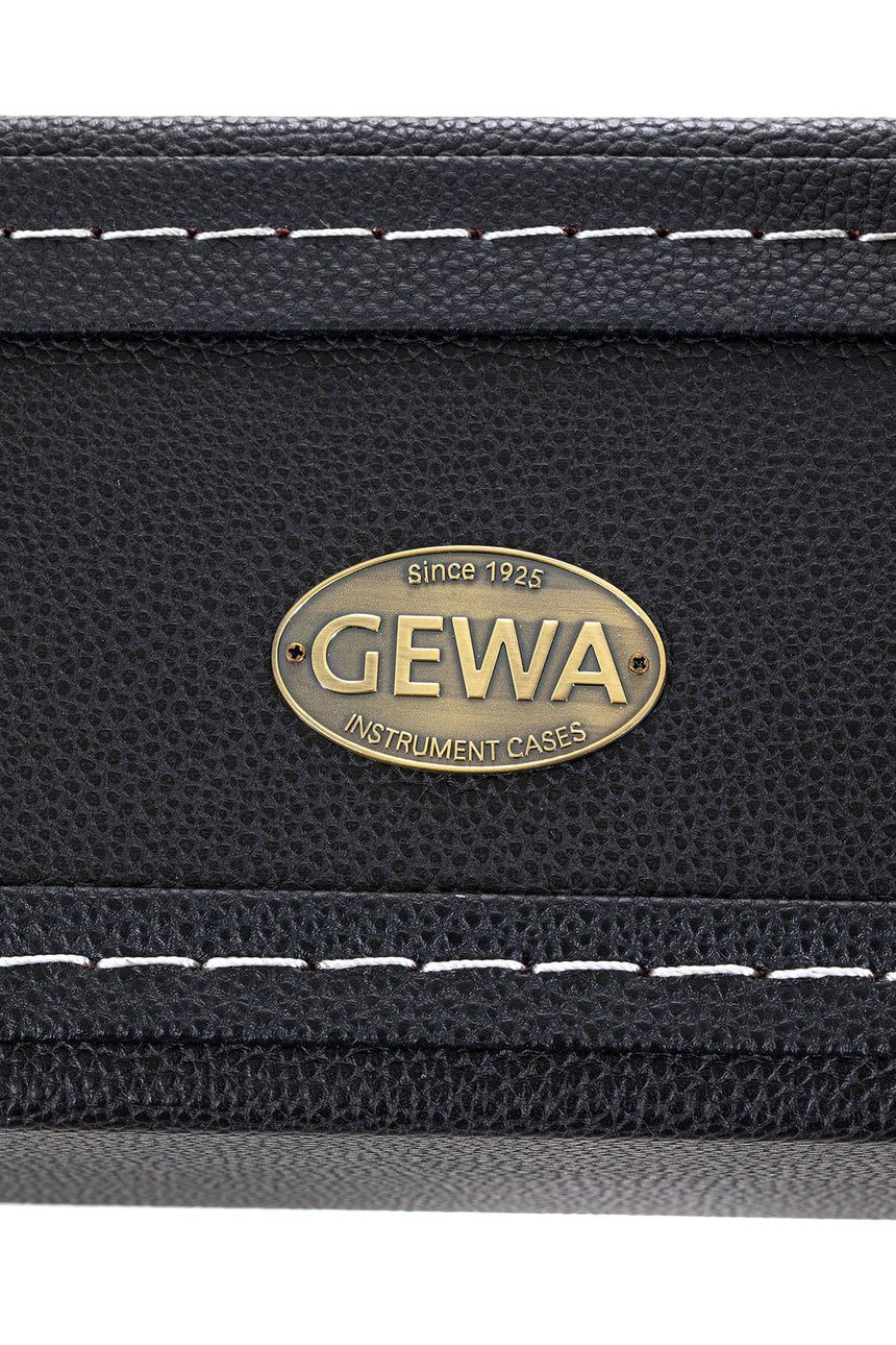 Étui GEWA Flat Top Economy pour guitare acoustique 523.110, noir – détail de l’emblème du fabricant