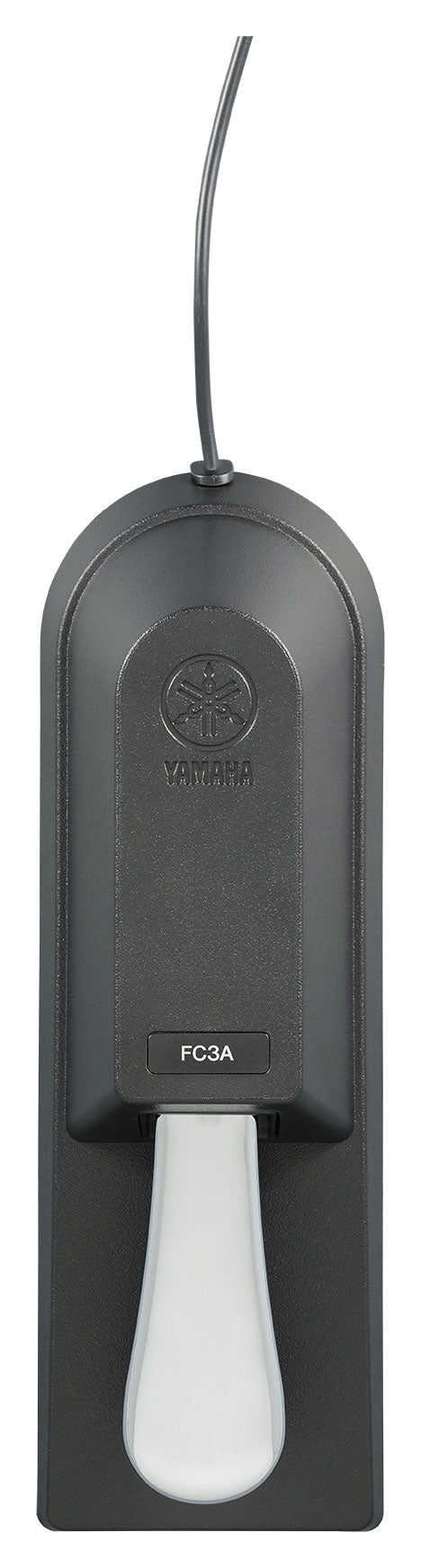 Yamaha FC3A foot pedal, black and silver – top view