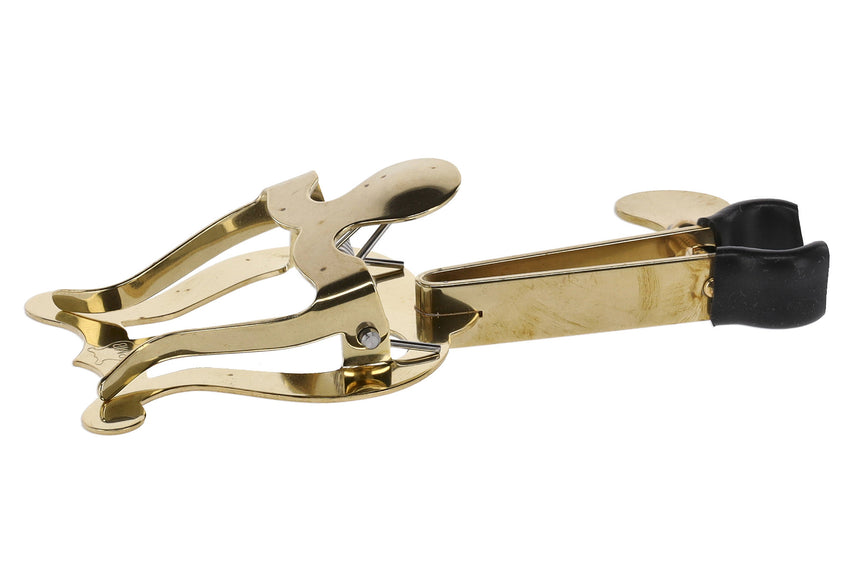 Lyre GEWA 730560 pour trompette, petit modèle, laiton – vue latérale de la pince