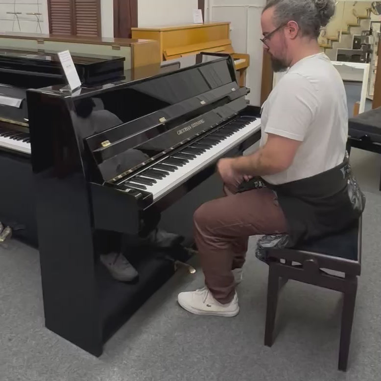 GROTRIAN - STEINWEG Klavier Mod. CLOU schwarz poliert Occassion 111 cm Höhe, Bestzustand Bj. 1991 (gebraucht)