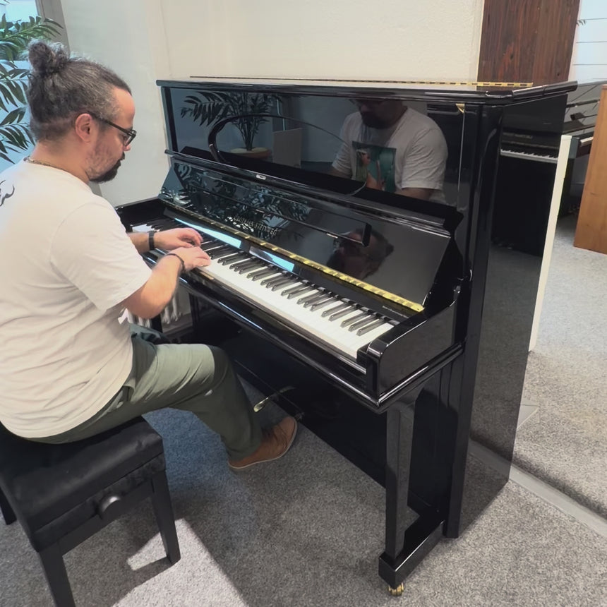 GROTRIAN-STEINWEG G 132 Concertino Upright Piano, Polished Ebony, Second-Hand, Built 1996 (Pre-Owned)