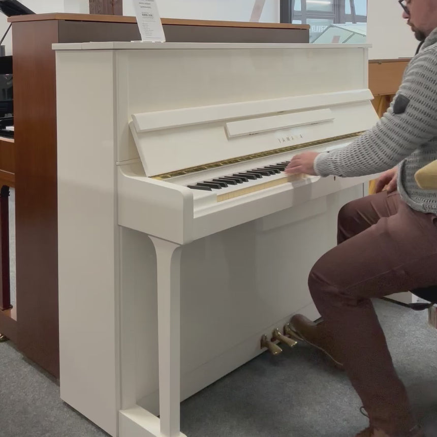 Yamaha SU-118 Klavier weiss poliert Baujahr 1988 (gebraucht)