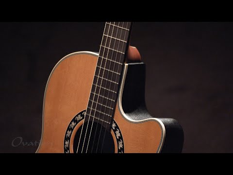 Ovation E-Akustik Klassikgitarre Pro Series Classic Nylon Legend Mid-depth OV555610