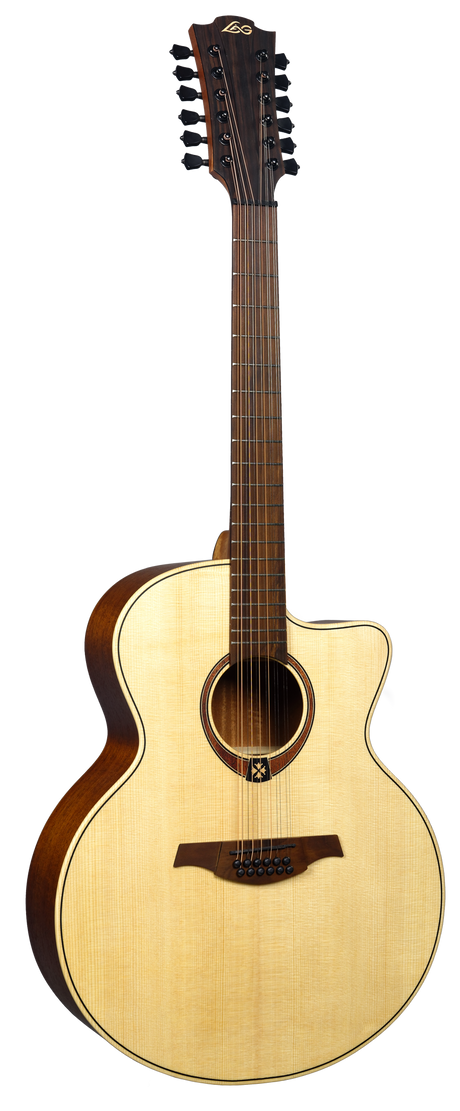 LAG Westerngitarre, Tramontane 177, Jumbo, 12-saitig, Satin, Pickup - Musik-Ebert Gmbh