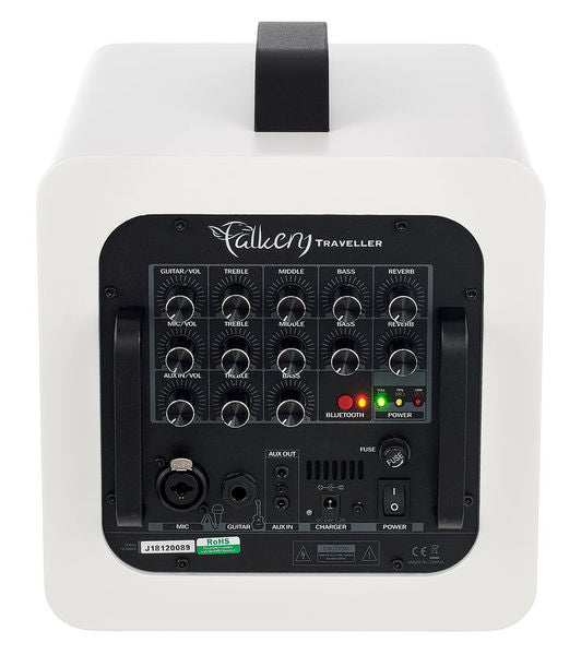 Falken 1 Traveller Akustik-Amp mit Akku + Bluetooth, weiss/schwarz inkl. Tasche - Musik-Ebert Gmbh