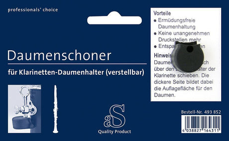 Stölzel Daumenschoner Klarinette schwarz verstellbar - Musik-Ebert Gmbh