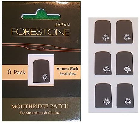 Forestone Mouthpiece 0,4mm Small Size Schwarz 6er Pack - Musik-Ebert Gmbh