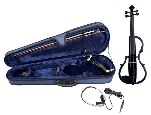 Gewa E- Violine 4/4 schwarz inkl. Case - Musik-Ebert Gmbh