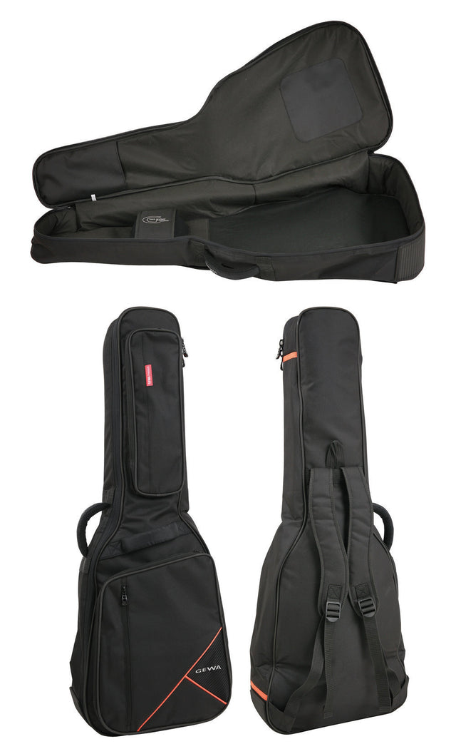 Gewa Konzert - Gitarrentasche Gig-Bag Premium 20, schwarz 4/4 - Musik-Ebert Gmbh