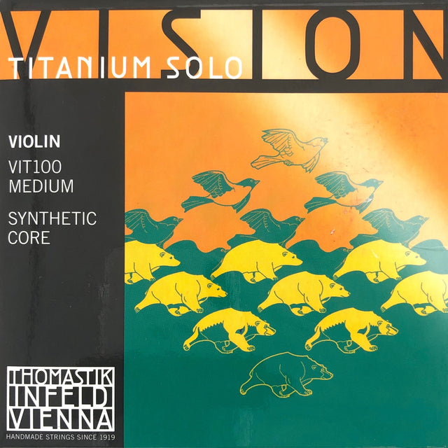 Thomastik Vision Titanium Solo VIT100 Violinsaiten Satz 4/4 - Musik-Ebert Gmbh