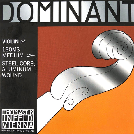 Thomastik Dominant Violin Einzelsaite E 130MS mit Schlinge 4/4 - Musik-Ebert Gmbh
